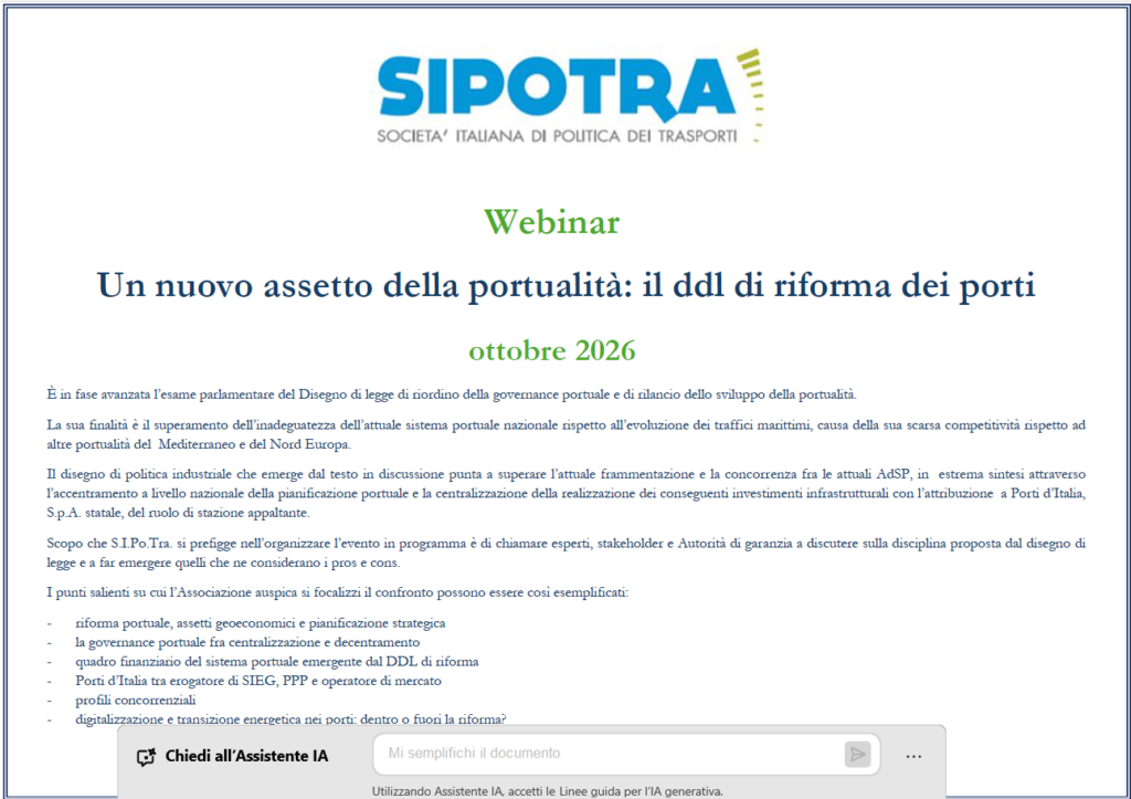 StD Webinar DDL Porti